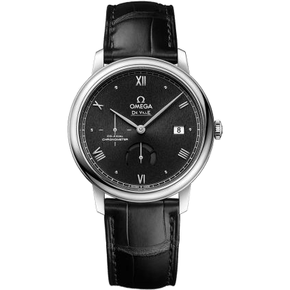 De Ville Prestige Co-Axial 39.5 Power Reserve Stainless Steel / Black Sunburst