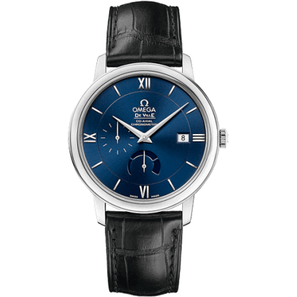 De Ville Prestige Co-Axial 39.5 Power Reserve Stainless Steel / Blue