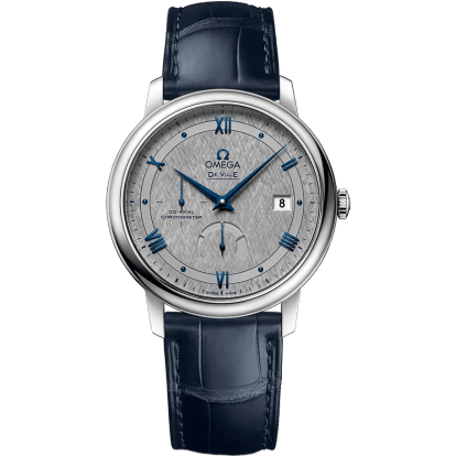 De Ville Prestige Co-Axial 39.5 Power Reserve Stainless Steel / Vintage Grey Silk