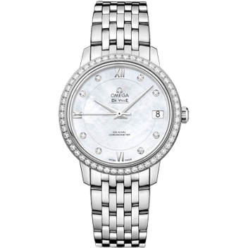 De Ville Prestige Co-Axial 32.7 Stainless Steel / Diamond / MOP / Bracelet