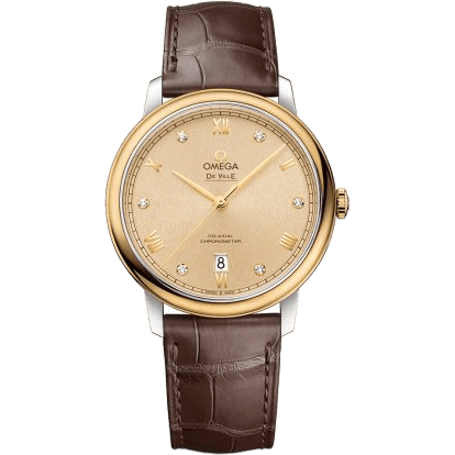 De Ville Prestige Co-Axial 39.5 Stainless Steel / Yellow Gold / Moonshine Sunburst