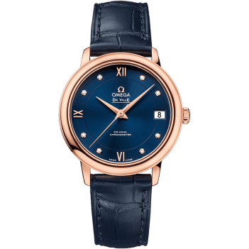 De Ville Prestige Co-Axial 32.7 Red Gold / Blue