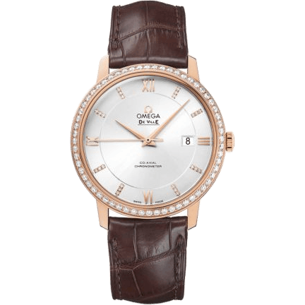 De Ville Prestige Co-Axial 39.5 Red Gold / Diamond / Silver Diamond