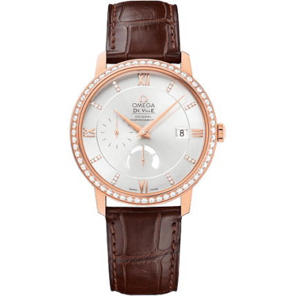 De Ville Prestige Co-Axial 39.5 Power Reserve Red Gold / Silver / Diamond