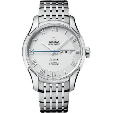 De Ville Co-Axial Annual Calendar Stainless Steel / Silver / Bracelet