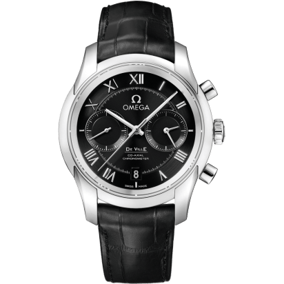 De Ville Co-Axial 42 Chronograph Stainless Steel / Black
