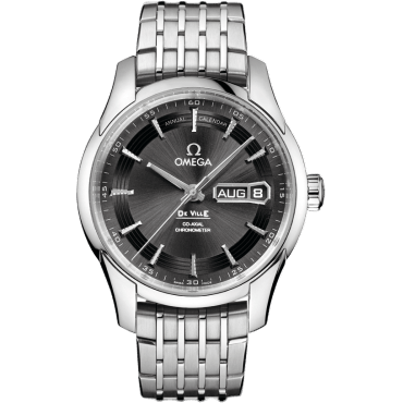 De Ville Hour Vision Co-Axial Annual Calendar Stainless Steel / Slate / Bracelet
