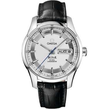 De Ville Hour Vision Co-Axial Annual Calendar Stainless Steel / Silver / Alligator