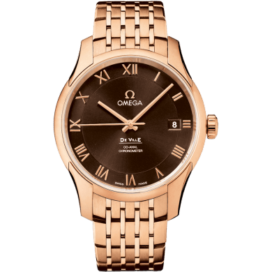De Ville Co-Axial 41 Red Gold / Brown / Bracelet