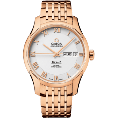 De Ville Co-Axial Annual Calendar Red Gold / Silver / Bracelet