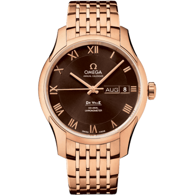 De Ville Co-Axial Annual Calendar Red Gold / Brown / Bracelet