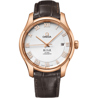 De Ville Co-Axial 41 Red Gold / Silver Diamond