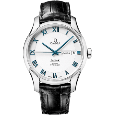 De Ville Co-Axial Annual Calendar Platinum / White