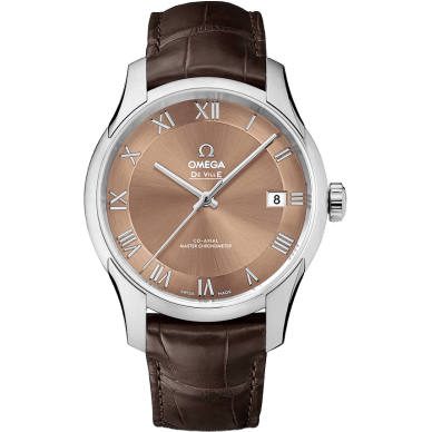De Ville Hour Vision Master Chronometer Stainless Steel / Brown