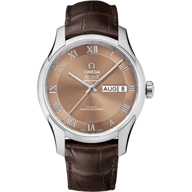 De Ville Hour Vision Master Chronometer Annual Calendar Stainless Steel / Brown