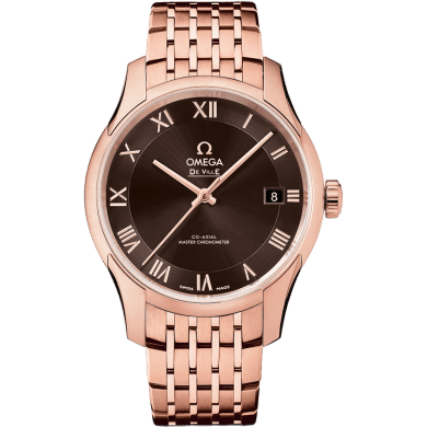 De Ville Hour Vision Master Chronometer Sedna Gold / Brown / Bracelet