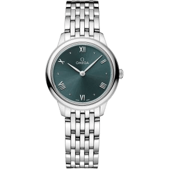De Ville Quartz 27.5 Stainless Steel / Turquoise / Bracelet