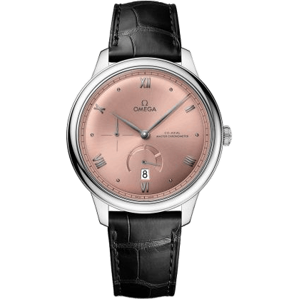 De Ville Power Reserve Master Chronometer Stainless Steel / Salmon