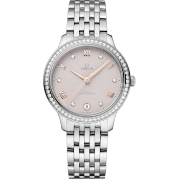 De Ville Master Chronometer 34 Stainless Steel - Diamond / Pink / Bracelet
