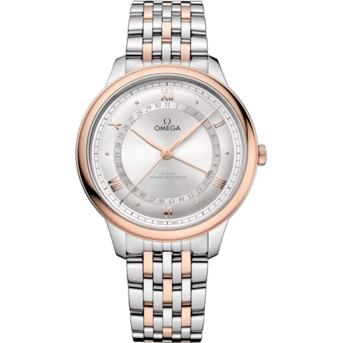 De Ville Prestige Co-Axial Master Chronometer Pointer Date 42 Stainless Steel - Sedna Gold / Silver / Bracelet