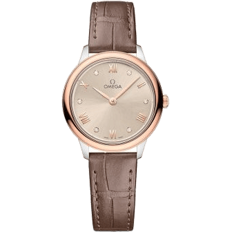 De Ville Quartz 27.5 Stainless Steel - Sedna Gold / Beige - Diamond