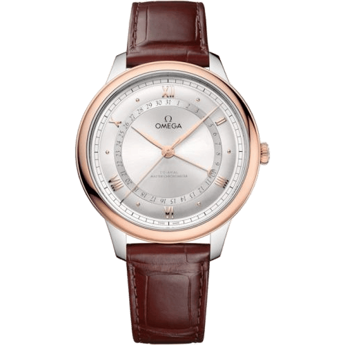 De Ville Prestige Co-Axial Master Chronometer Pointer Date 42 Stainless Steel - Sedna Gold / Silver