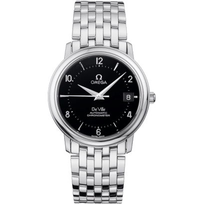 De Ville Prestige Automatic 34.7 Stainless Steel / Black / Bracelet