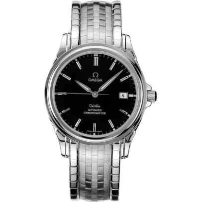 De Ville Co-Axial 37.5 Stainless Steel / Black / Bracelet