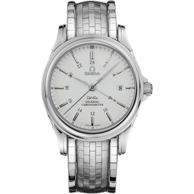 De Ville Co-Axial 38.7 GMT Stainless Steel / Silver / Bracelet