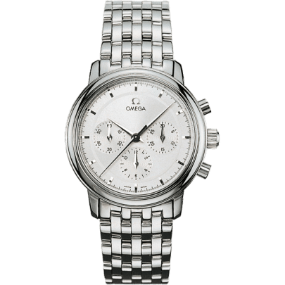 De Ville Prestige Hand Wound 36.1 Chronograph Stainless Steel / Silver / Bracelet