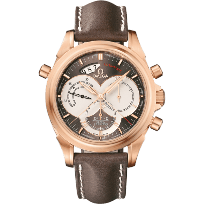 De Ville Co-Axial 41 Chronoscope Rattrapante Red Gold / Brown