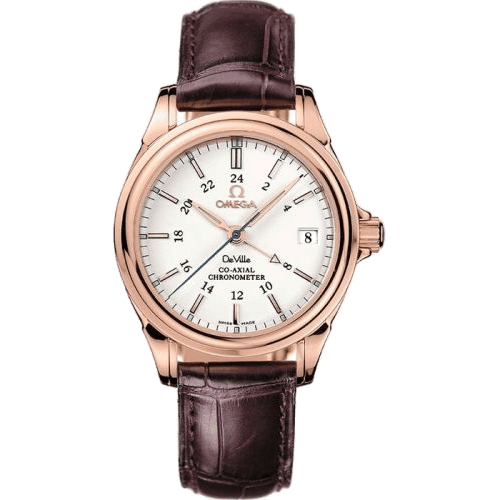 De Ville Co-Axial GMT 35 Red Gold / Silver