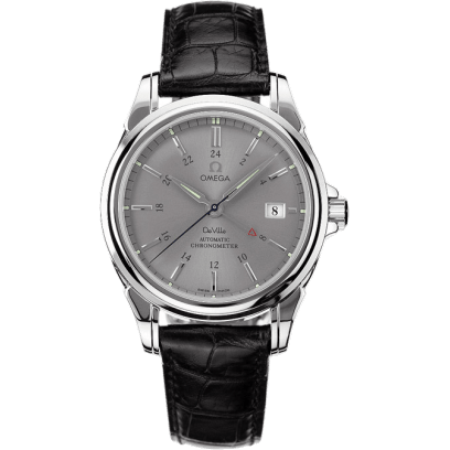 De Ville Co-Axial 38.7 GMT Stainless Steel / Grey