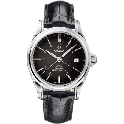 De Ville Co-Axial 38.7 GMT Stainless Steel / Black