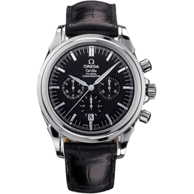 De Ville Co-Axial 41 Chronograph Stainless Steel / Black
