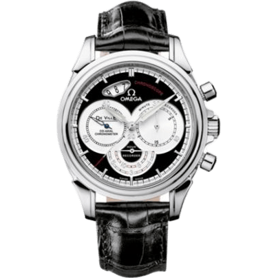 De Ville Co-Axial 41 Chronoscope Stainless Steel / Black