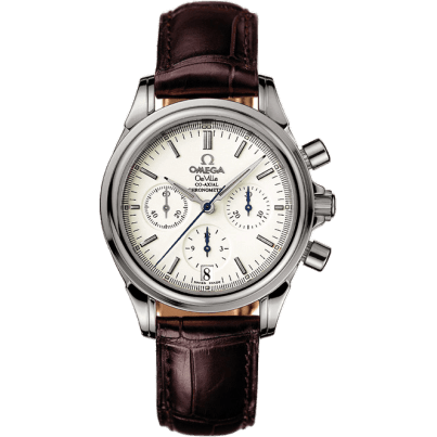 De Ville Co-Axial 35 Chronograph Stainless Steel / White