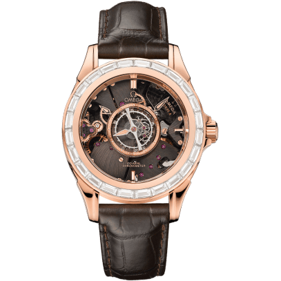 De Ville Tourbillon Co-Axial Red Gold / Baguette / Omega Boutique