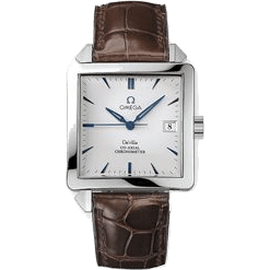 De Ville Byzantium Co-Axial 33.4 Co-Axial Stainless Steel / White / Almada