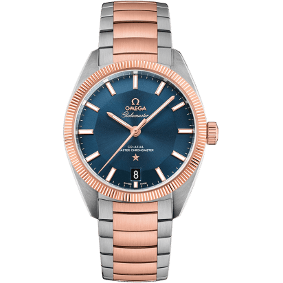 Globemaster Stainless Steel / Sedna Gold / Blue / Bracelet