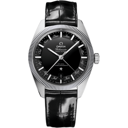 Globemaster Annual Calendar Stainless Steel / Black
