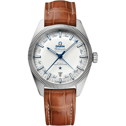 Globemaster Annual Calendar Stainless Steel / White
