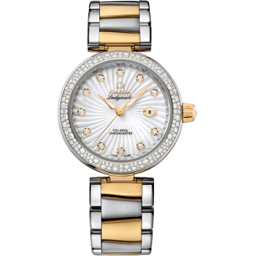 LadyMatic Co-Axial 34 Stainless Steel / Yellow Gold / Diamond / MOP / Bracelet