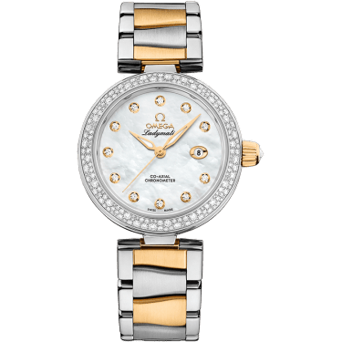 LadyMatic Co-Axial 34 Stainless Steel / Yellow Gold / Diamond / MOP / Bracelet