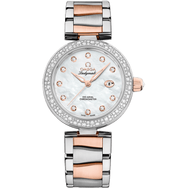 LadyMatic Co-Axial 34 Stainless Steel / Sedna Gold / Diamond / MOP / Bracelet
