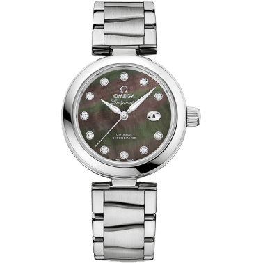 LadyMatic Co-Axial 34 Stainless Steel / Brown MOP / Bracelet