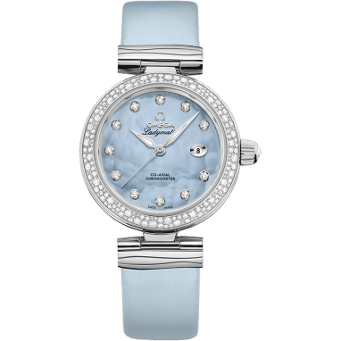 LadyMatic Co-Axial 34 Stainless Steel / Diamond / Blue MOP