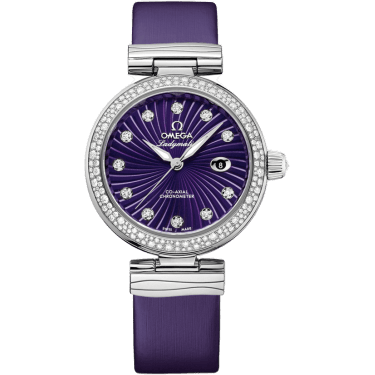 LadyMatic Co-Axial 34 Stainless Steel / Diamond / Purple