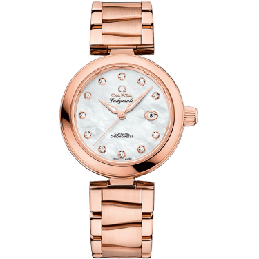 LadyMatic Co-Axial 34 Sedna Gold / MOP / Bracelet