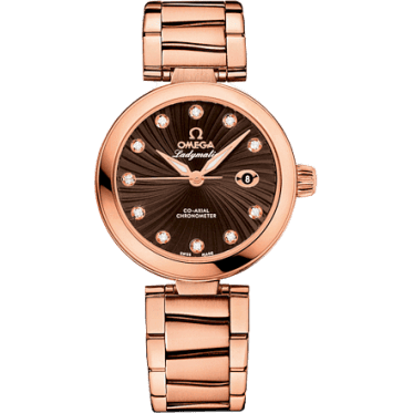 LadyMatic Co-Axial 34 Red Gold / Brown / Bracelet